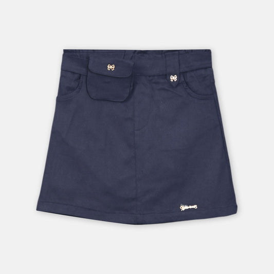 GIRL SKIRT ELEGANT NAVY BLUE DENIM