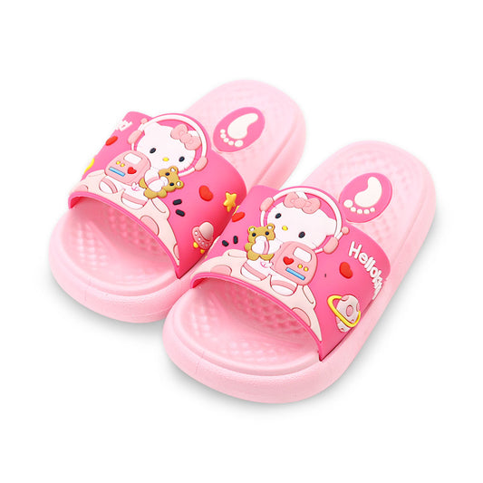GIRL SLIPPER PINK HELLO KITTY