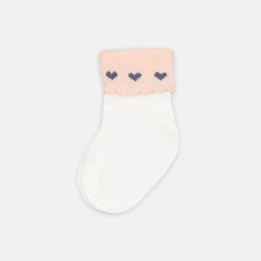 GIRL SOCKS OFF WHITE HEART