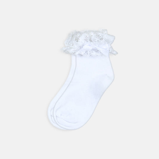 GIRL SOCKS VINTAGE WHITE LACE