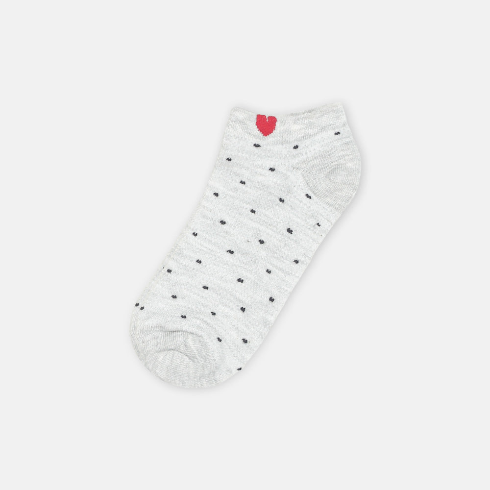 GIRL SOCKS DOTTED (GREY)