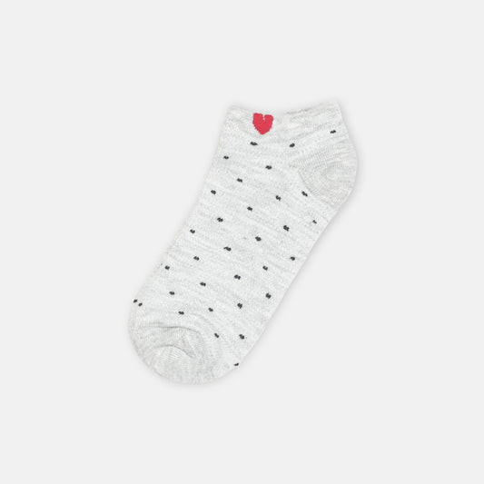 GIRL SOCKS DOTTED (GREY)