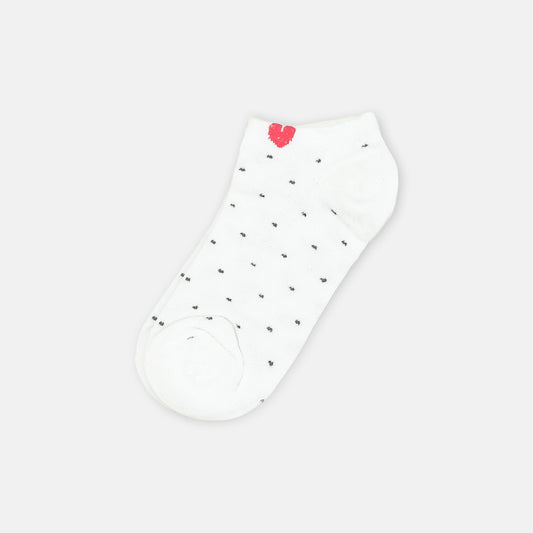 GIRL SOCKS DOTTED (OFF WHITE)