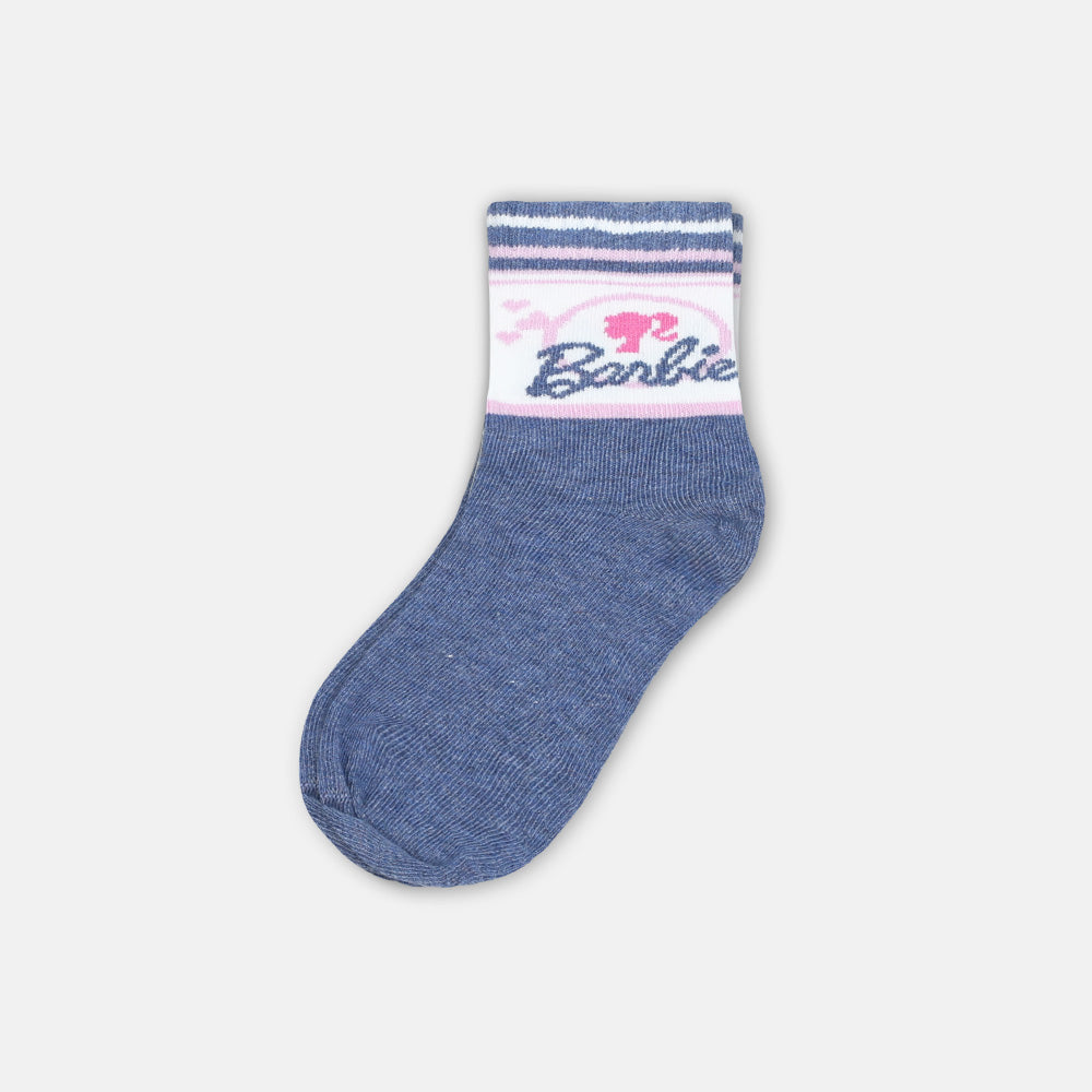 GIRL SOCKS BARBIE (BLUE)