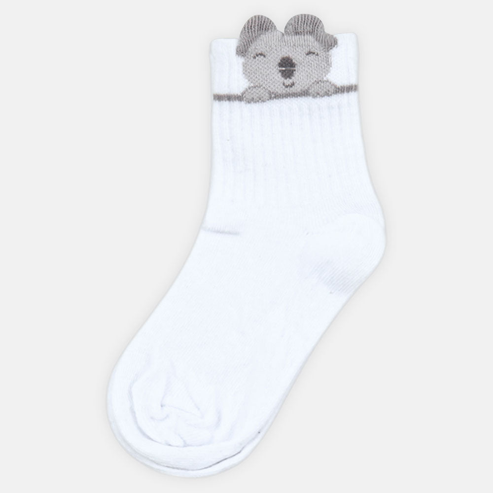 GIRL SOCKS TEDDY BEAR CHARM SOCK