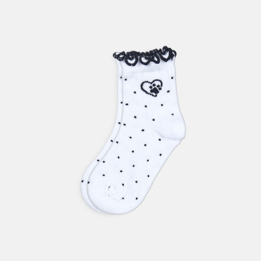 GIRL SOCKS POLKA DOT PAW