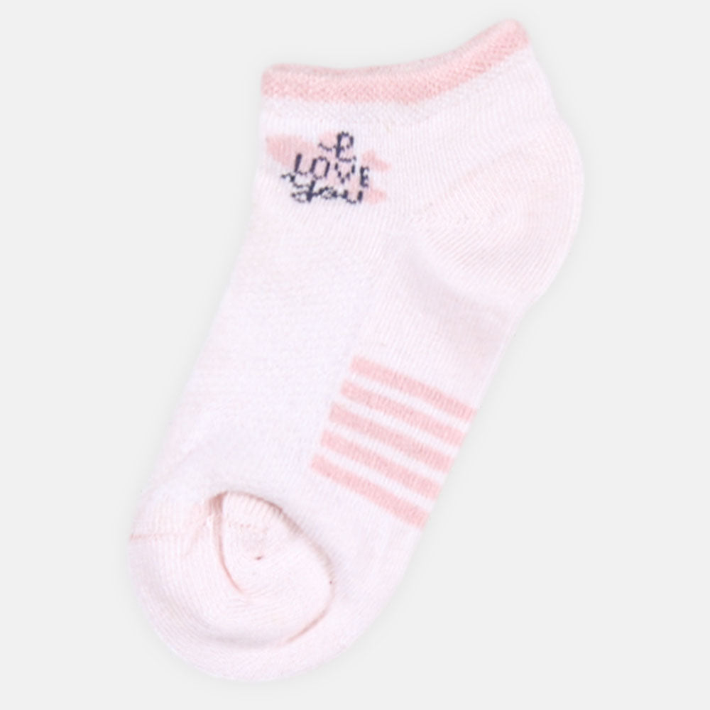 GIRL SOCKS LOVE YOU PINK