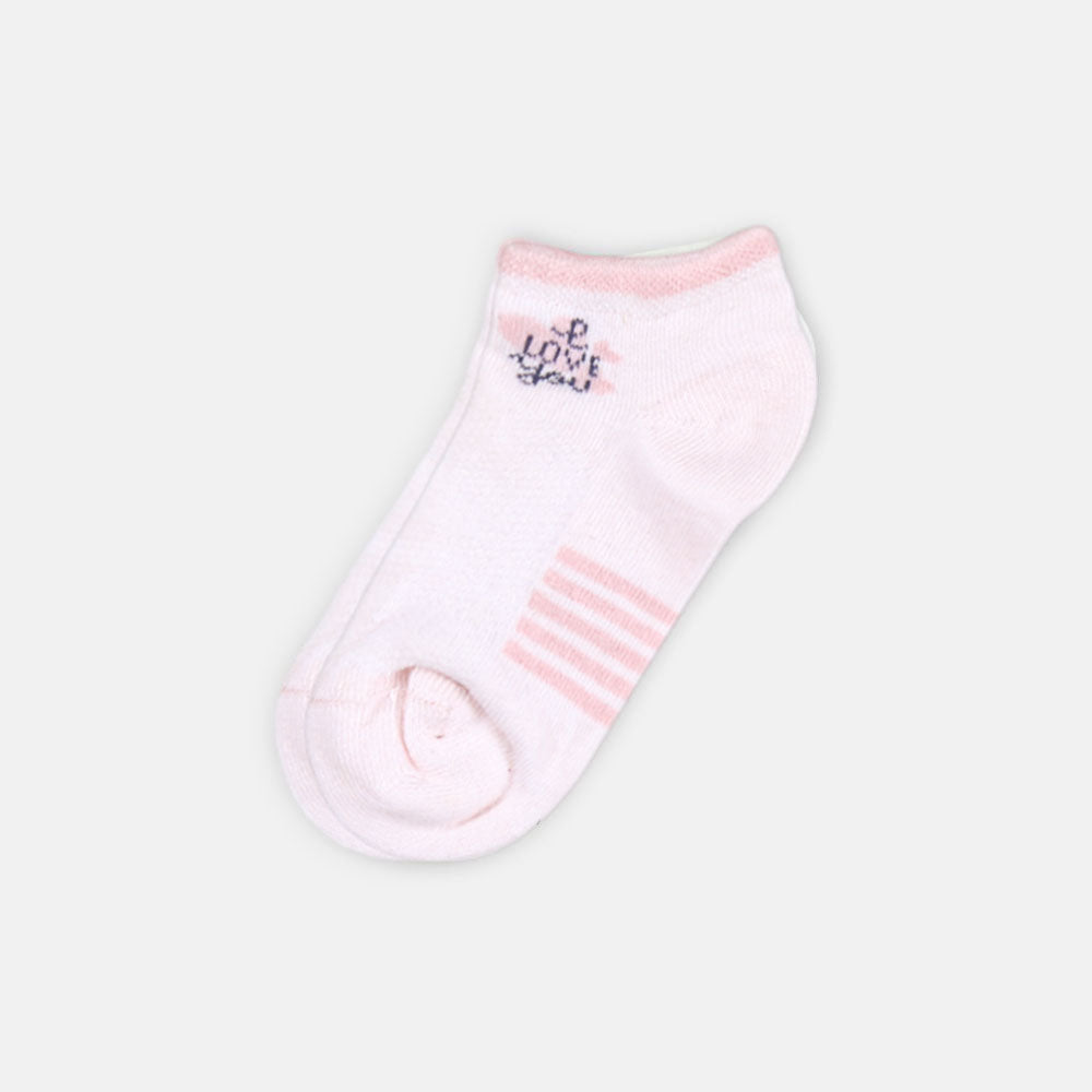 GIRL SOCKS LOVE YOU PINK