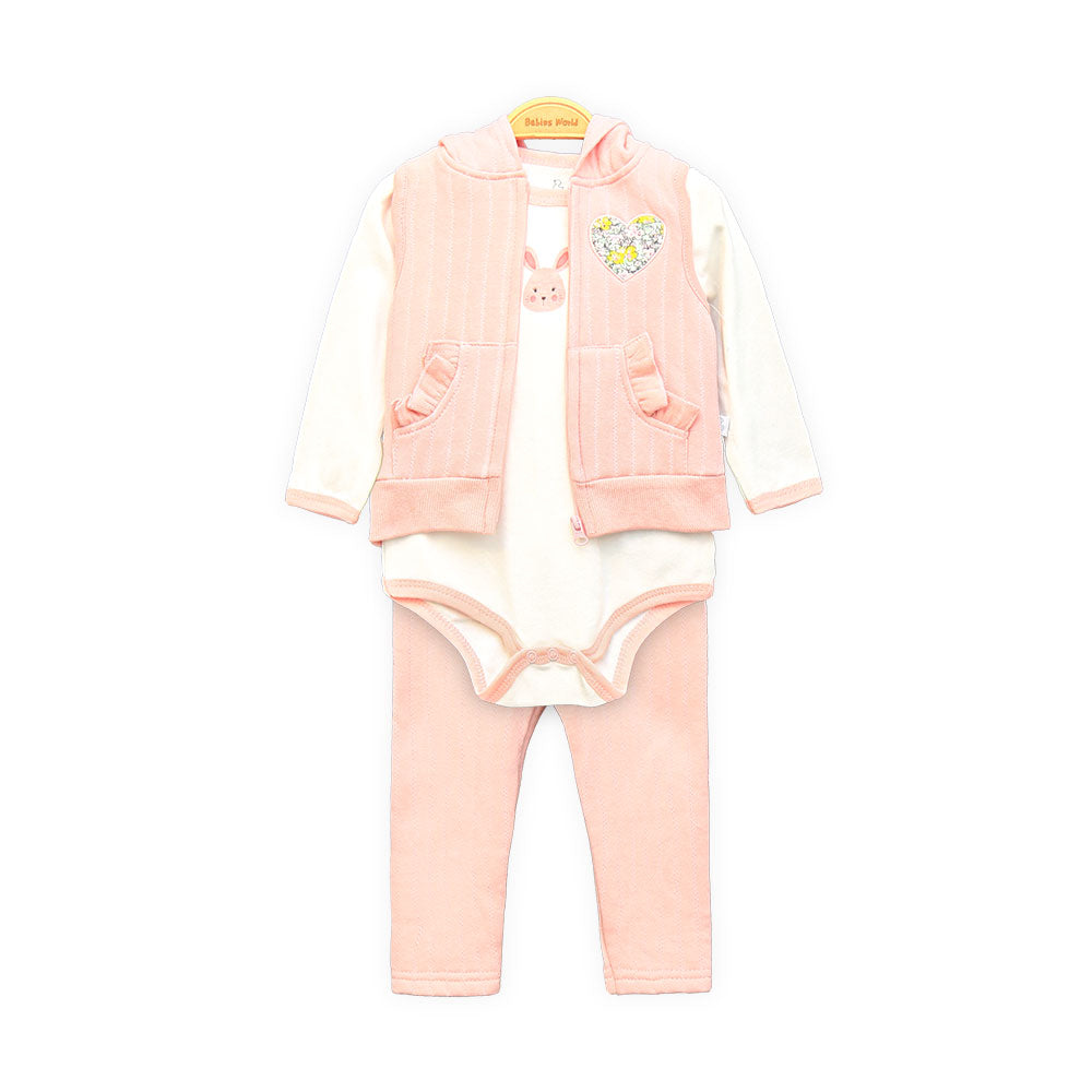 GIRL SUIT PEACH