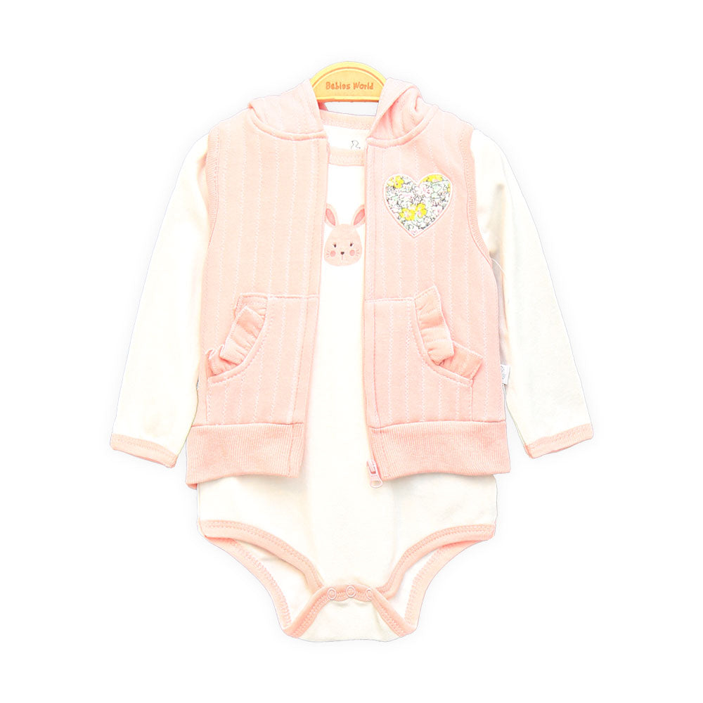 GIRL SUIT PEACH