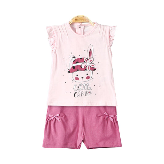 GIRL SUIT PINK LITTLE KITTY
