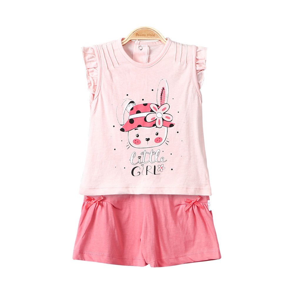GIRL SUIT PEACH LITTLE KITTY