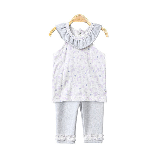 GIRL SUIT LAVENDER FLORAL
