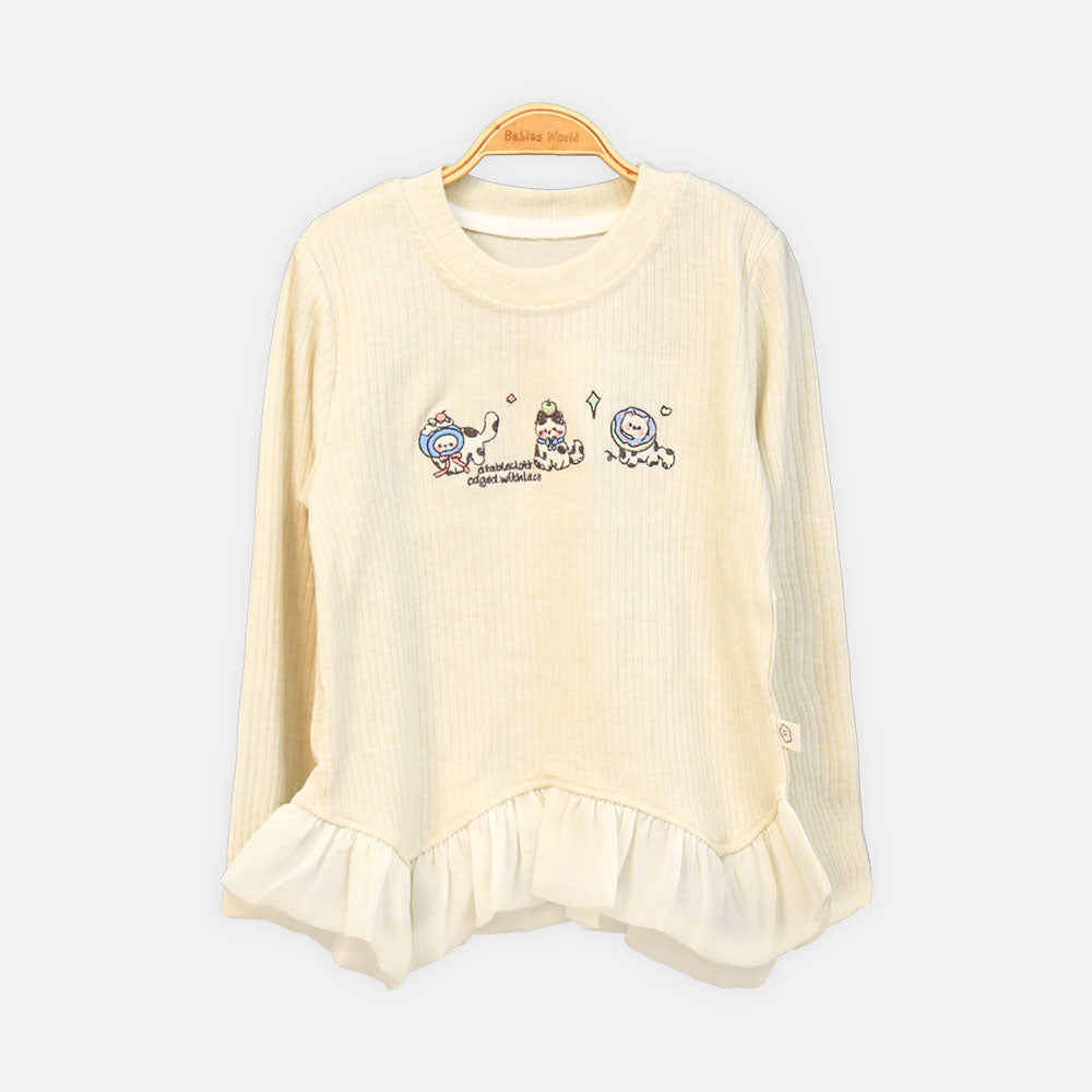 GIRL T-SHIRT CREAM