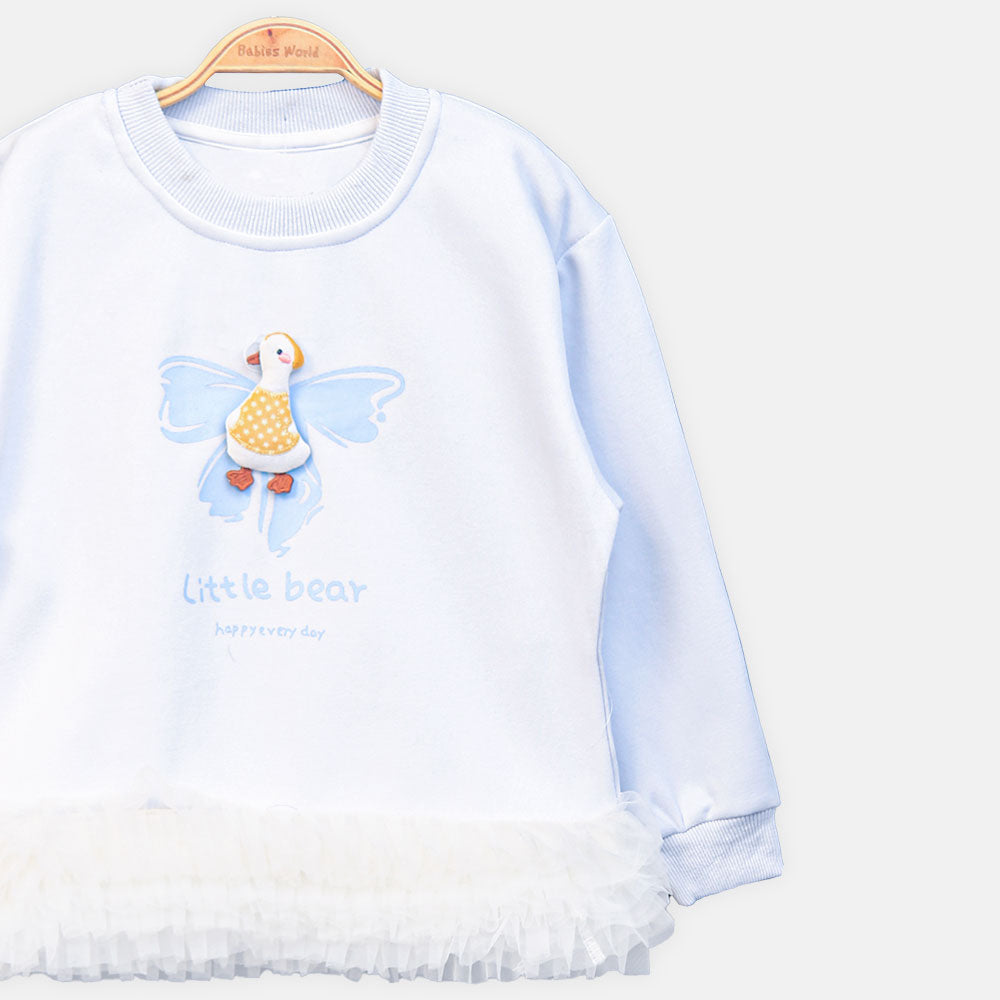 GIRL T-SHIRT SKY BLUE