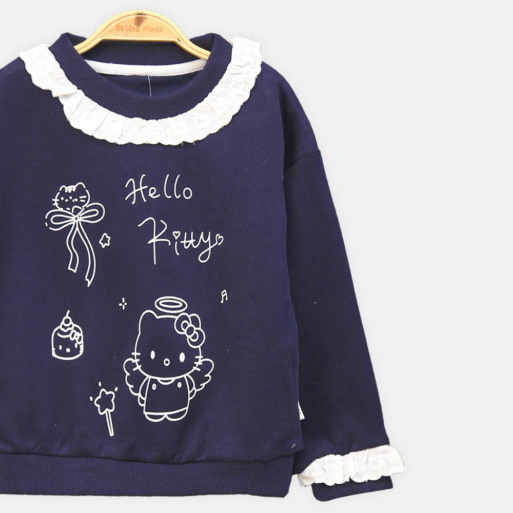 GIRL T-SHIRT NAVY BLUE