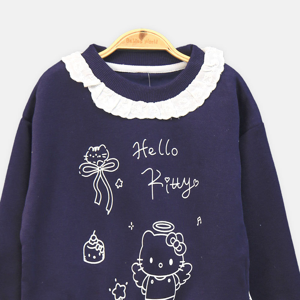 GIRL T-SHIRT NAVY BLUE