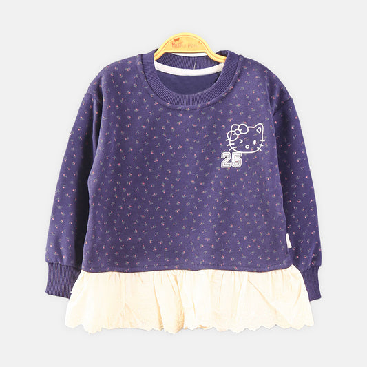 GIRL T-SHIRT NAVY BLUE
