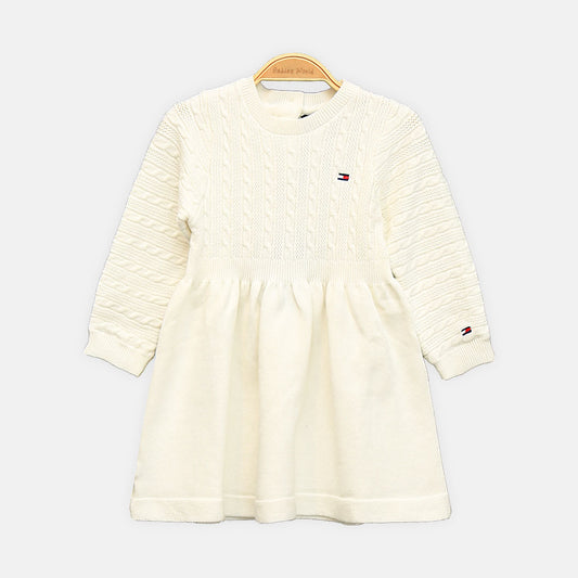 GIRL TOP COLA PURPLE KNITTED FROCK