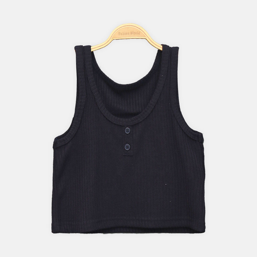 GIRL T-SHIRT BLUE PRINTED