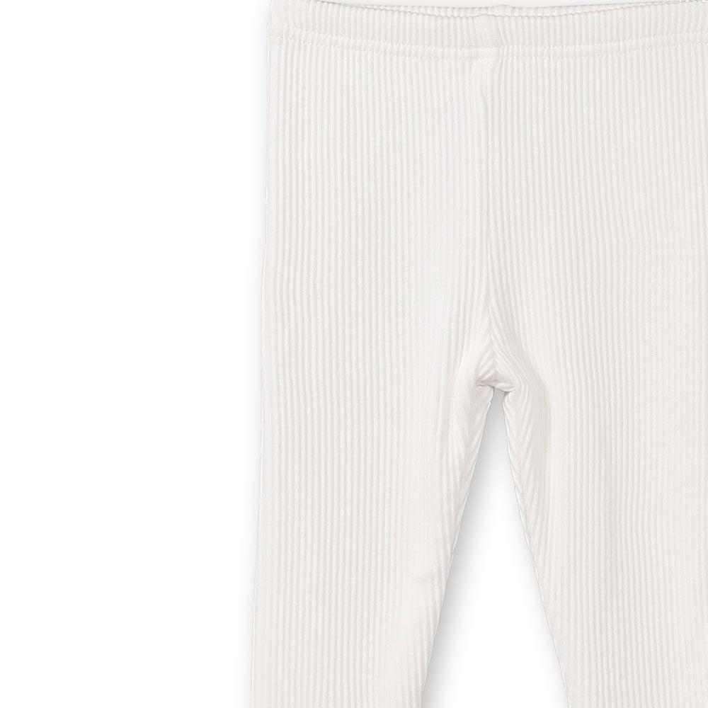 GIRL TIGHT OFF-WHITE FLEECE