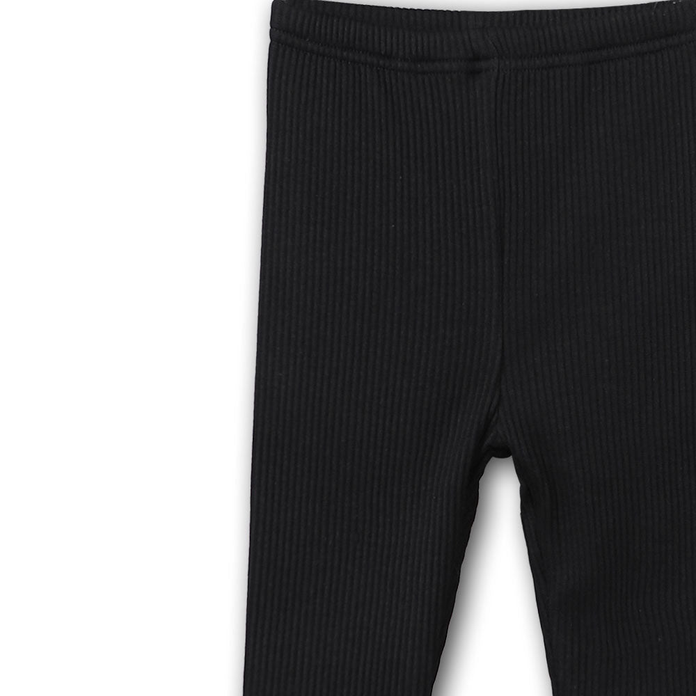 GIRL TIGHT BLACK FLEECE