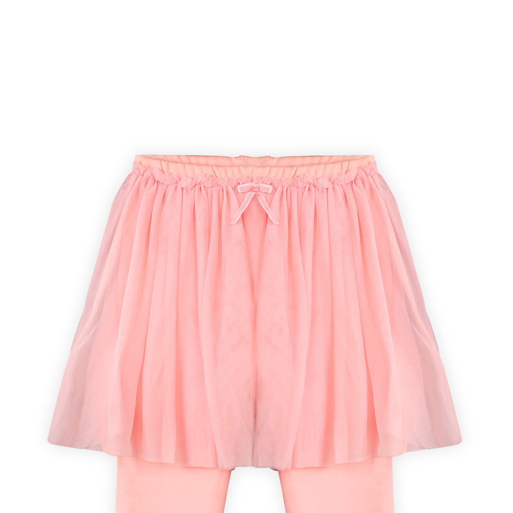 GIRL TIGHT PINK FLEECE SKIRT