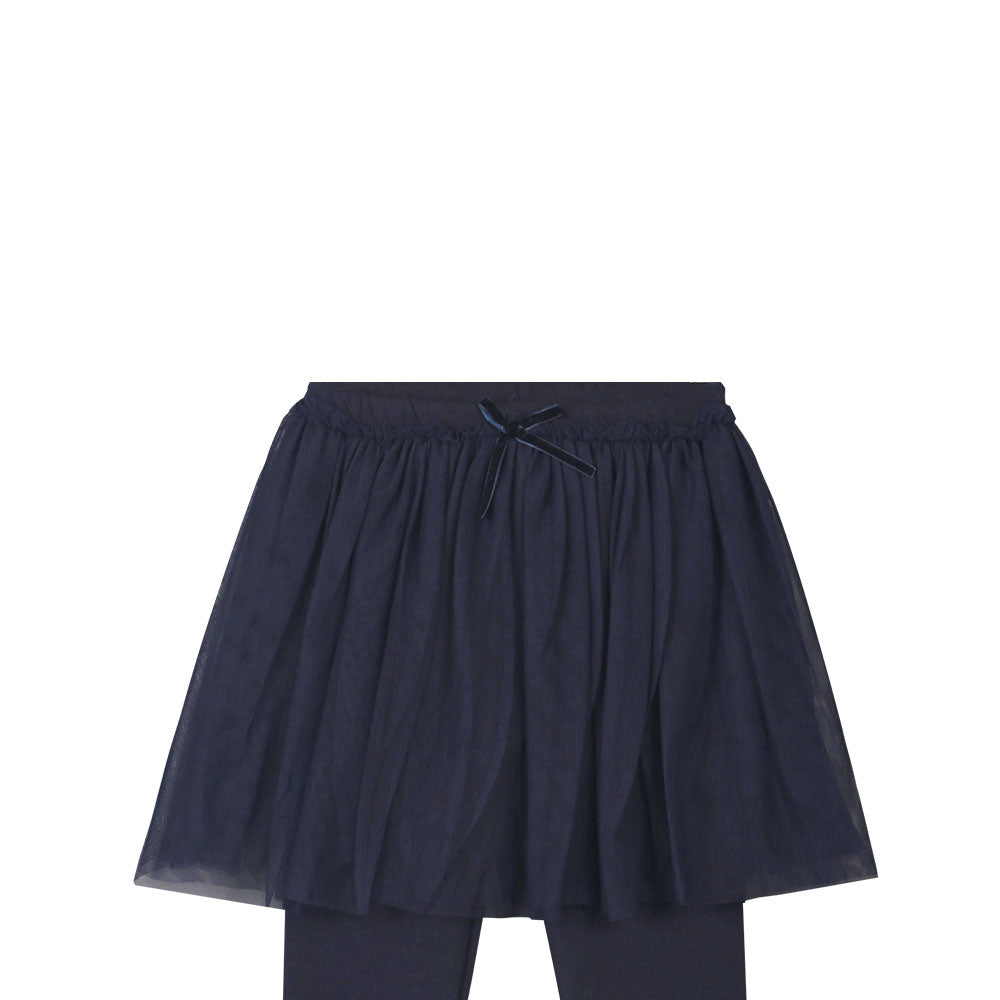 GIRL TIGHT NAVY FLEECE SKIRT