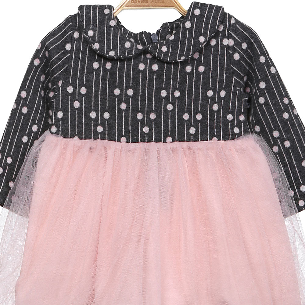 GIRL TOP GREY TULLE