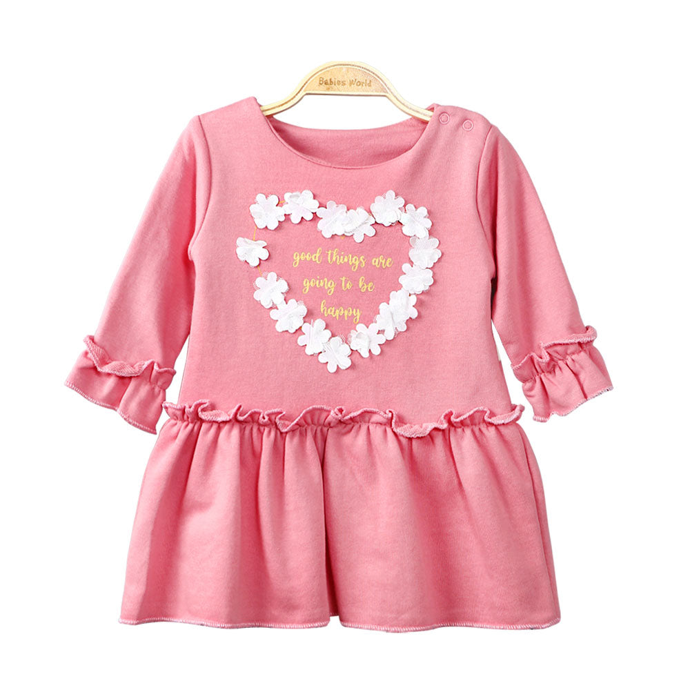 GIRL TOP CORAL SHIMMERY GOOD THINGS