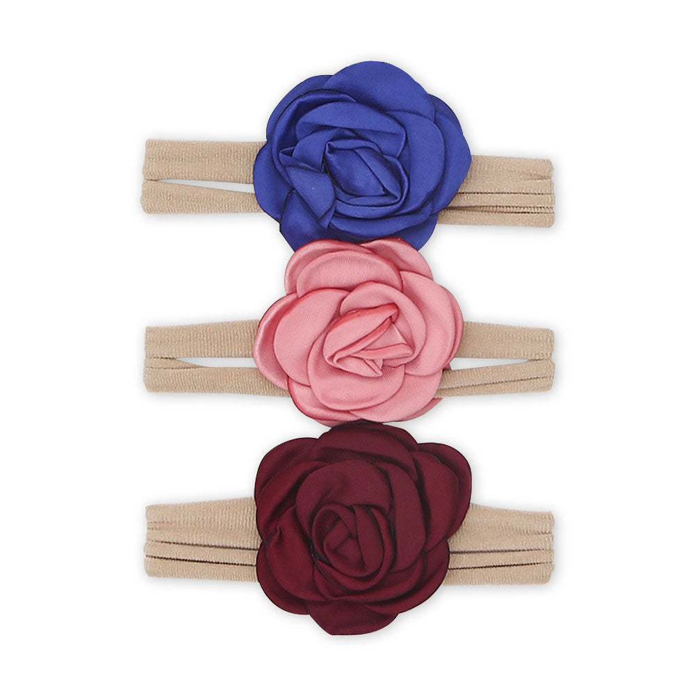 HEAD BANDS PK-5 MULTICOLOR ROSES