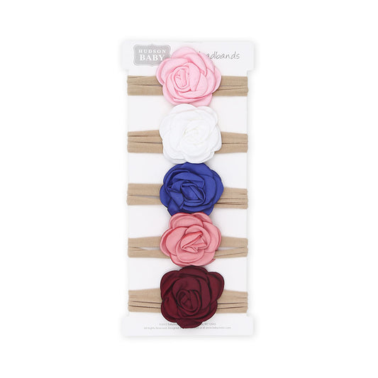 HEAD BANDS PK-5 MULTICOLOR ROSES