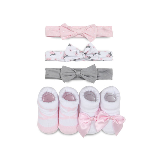 HEAD BAND PK-3 & BOOTIES PK-2 SET MULTICOLOR CLASSIC