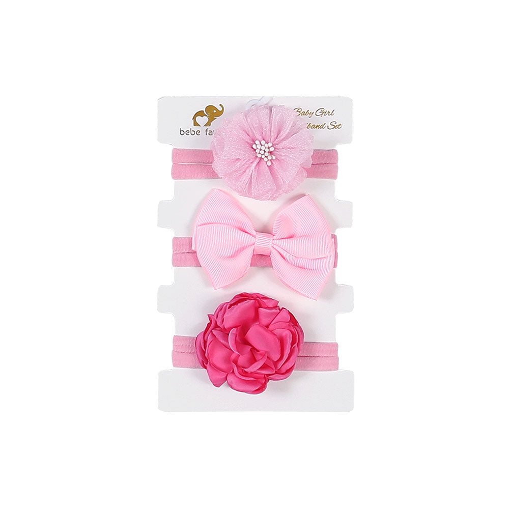HEAD BANDS PK-3 PINK FANCY