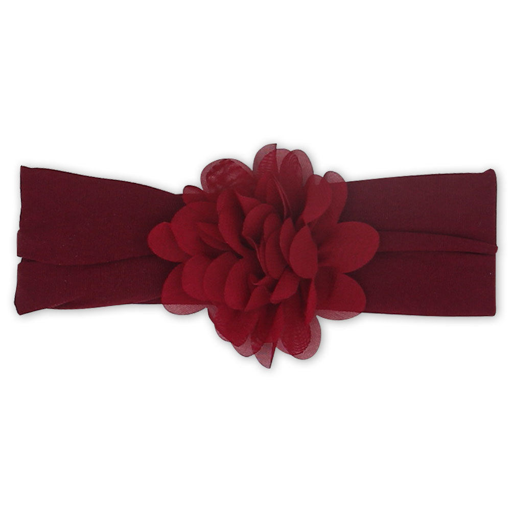 HEAD BAND RED FLOWER