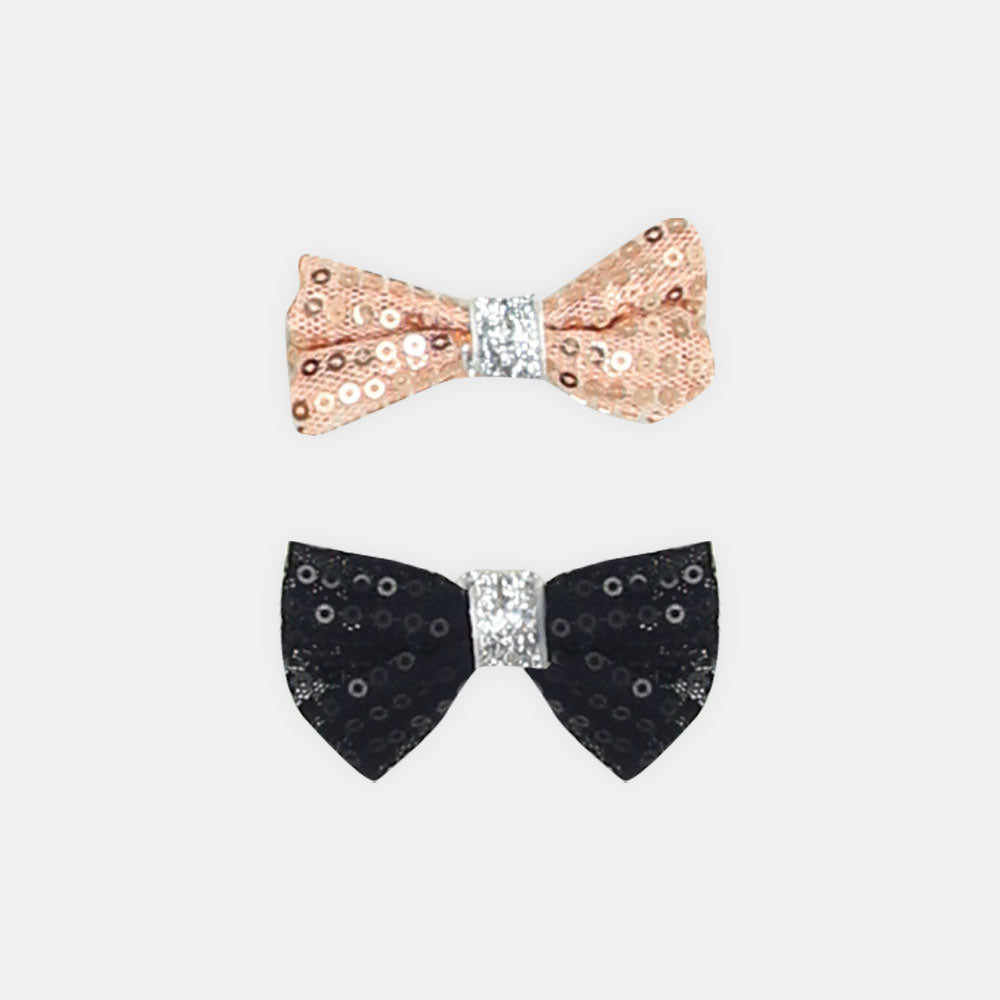 HEAD BANDS PK-2 & 2 CLIPS PASTEL FLOWER AND BOW
