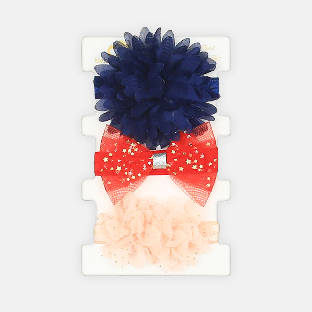 HEAD BANDS PK-3 STARRY BOW