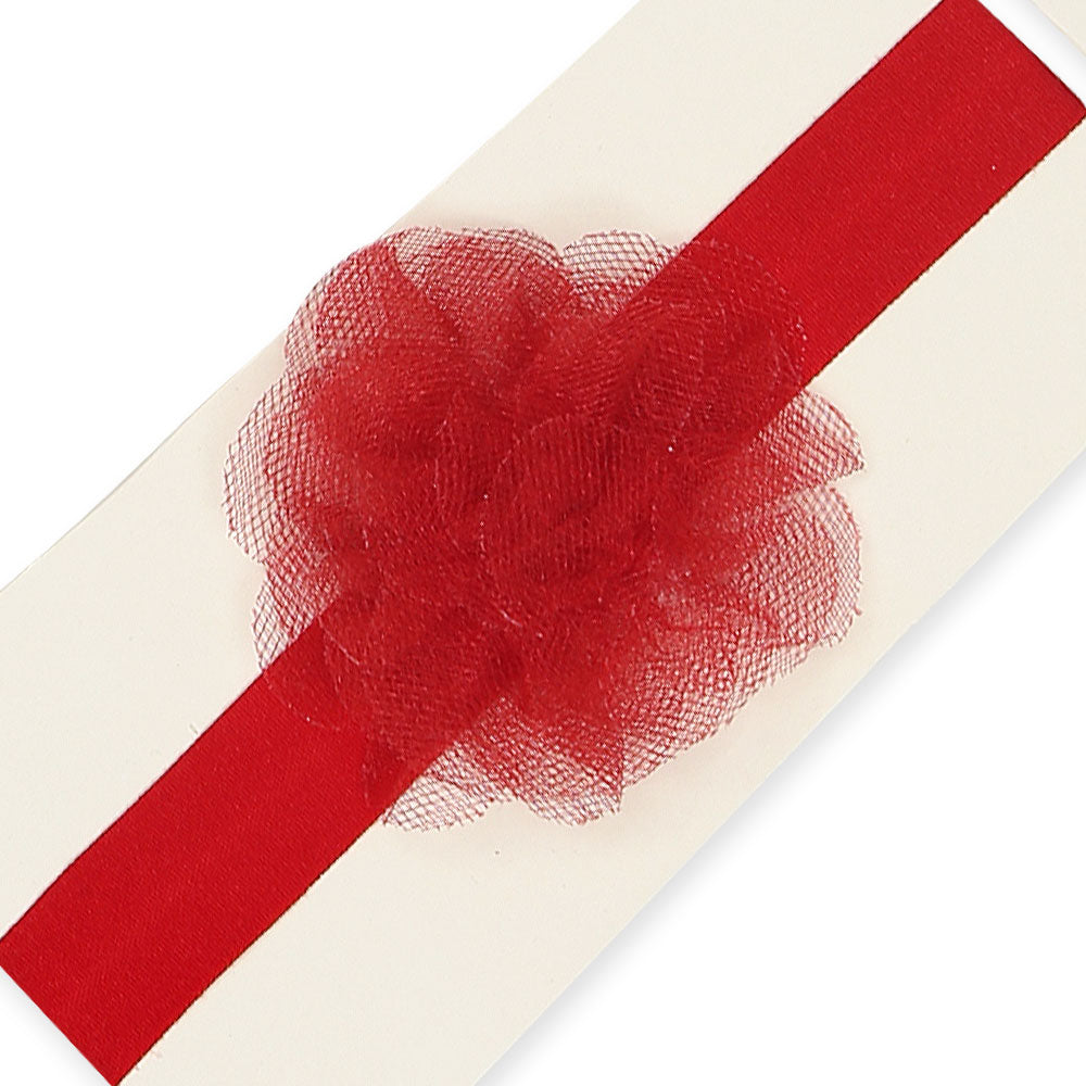 HAIR BAND RED LOTUS