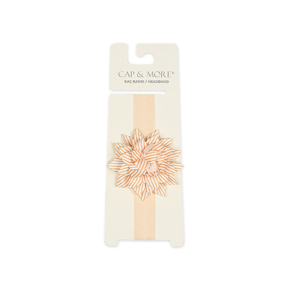 HAIR BAND PEACH LOTUS