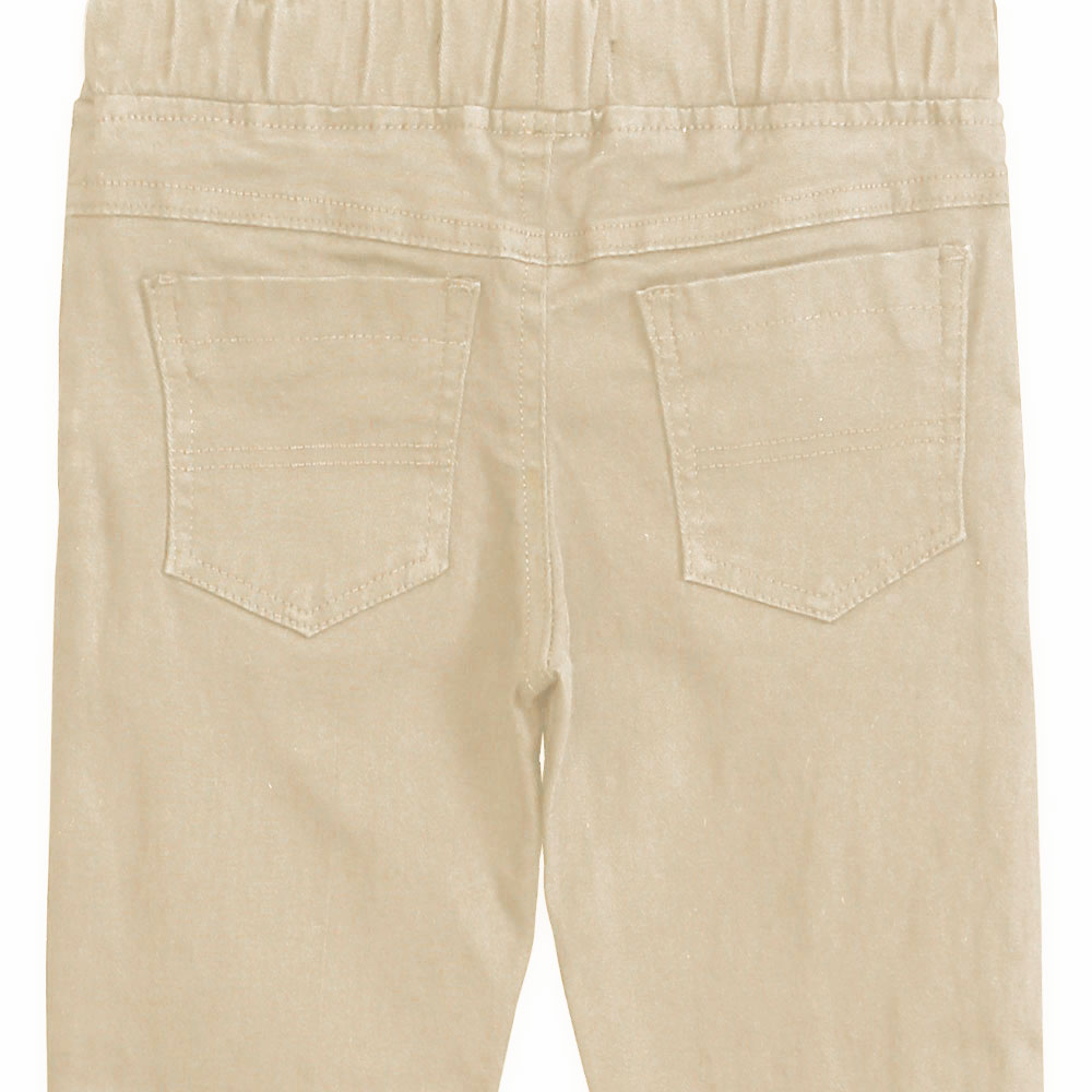 GIRL PANT BEIGE PEARLS
