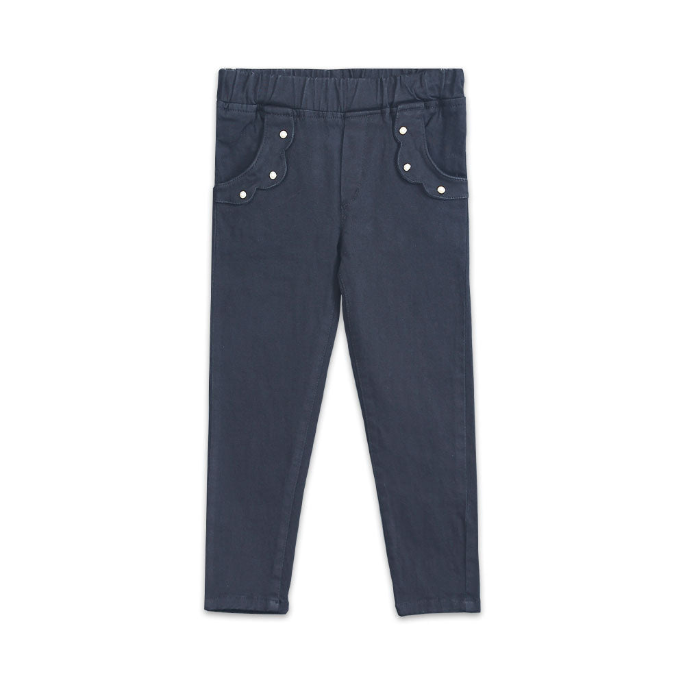 GIRL PANT NAVY PEARLS