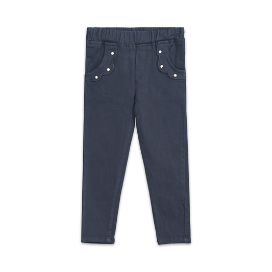 GIRL PANT NAVY PEARLS