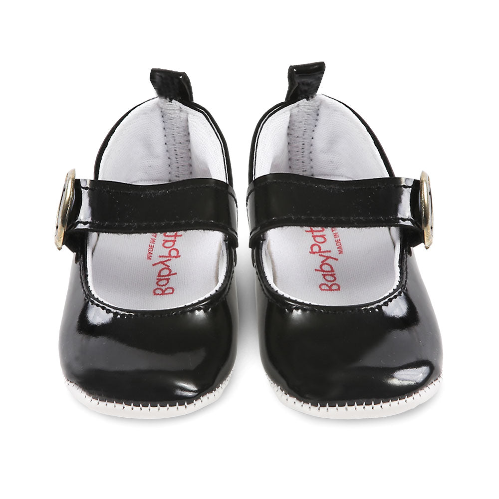 GIRL PRE WALKER BLACK PUMPS