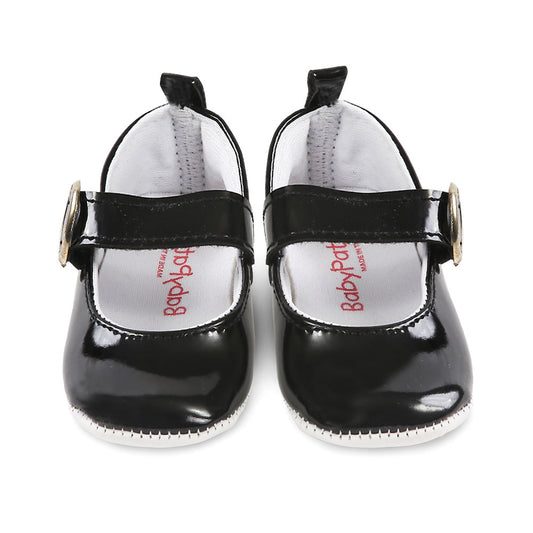 GIRL PRE WALKER BLACK PUMPS