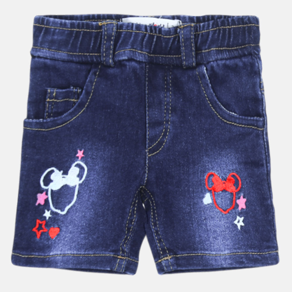 GIRL SHORT JEANS NAVY BLUE DENIM