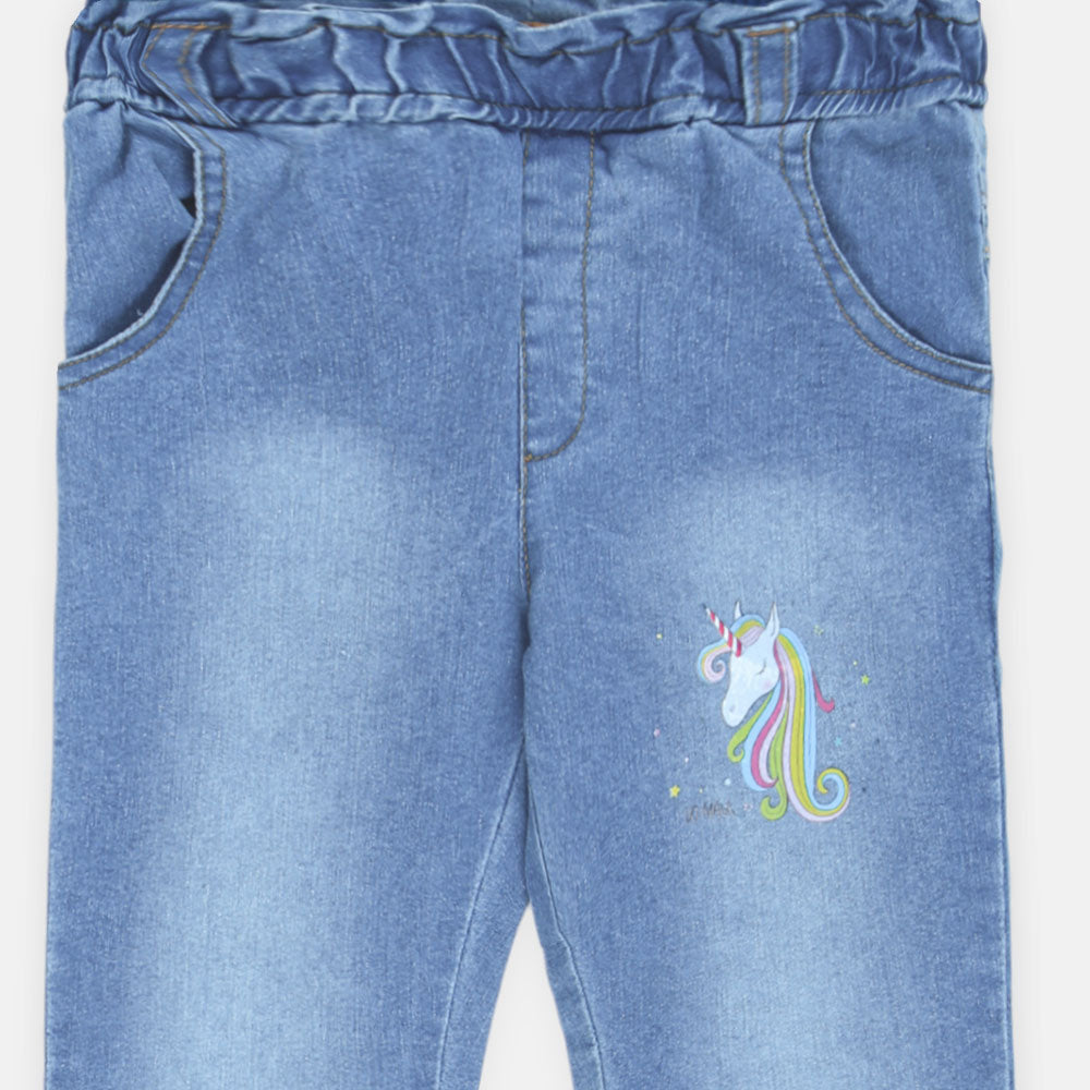 GIRL JEANS UNICORN DENIM
