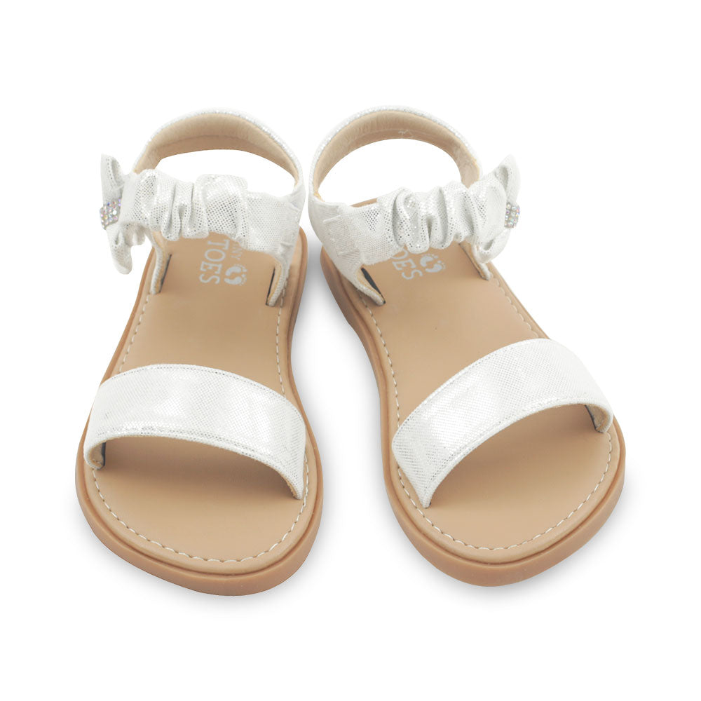 GIRLS SANDAL WHITE DOTTED