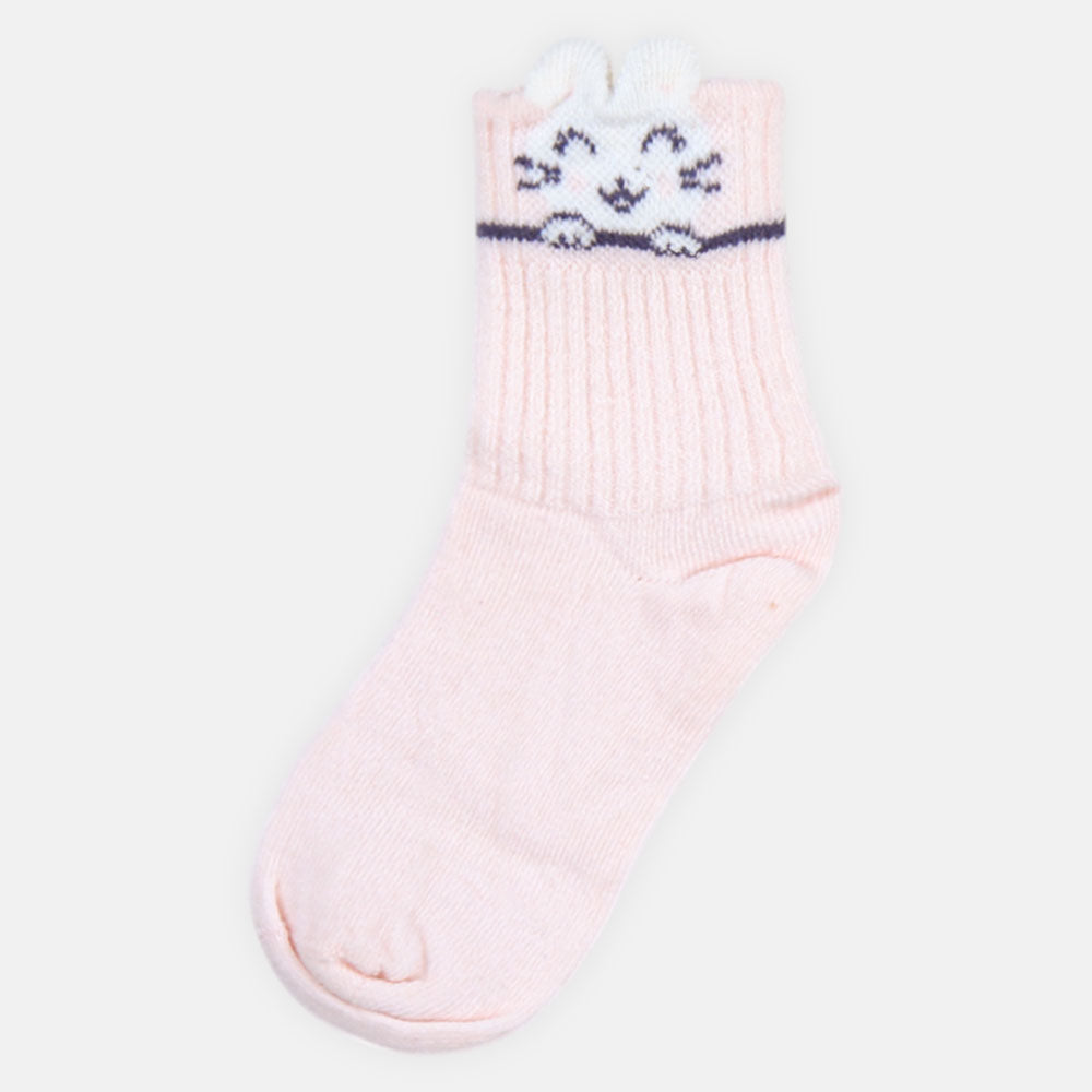 GIRL SOCKS CUTE LIGHT PINK