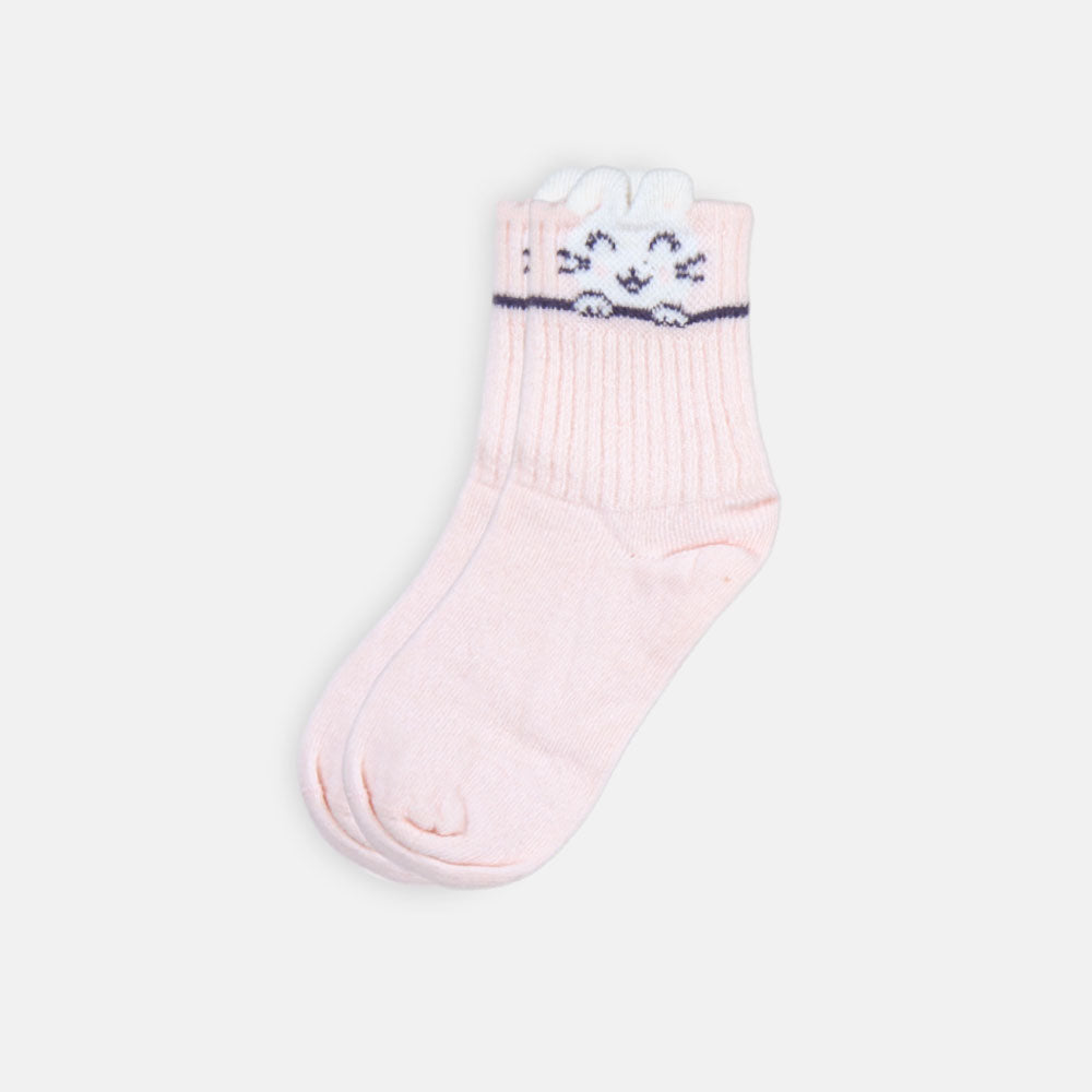 GIRL SOCKS CUTE LIGHT PINK