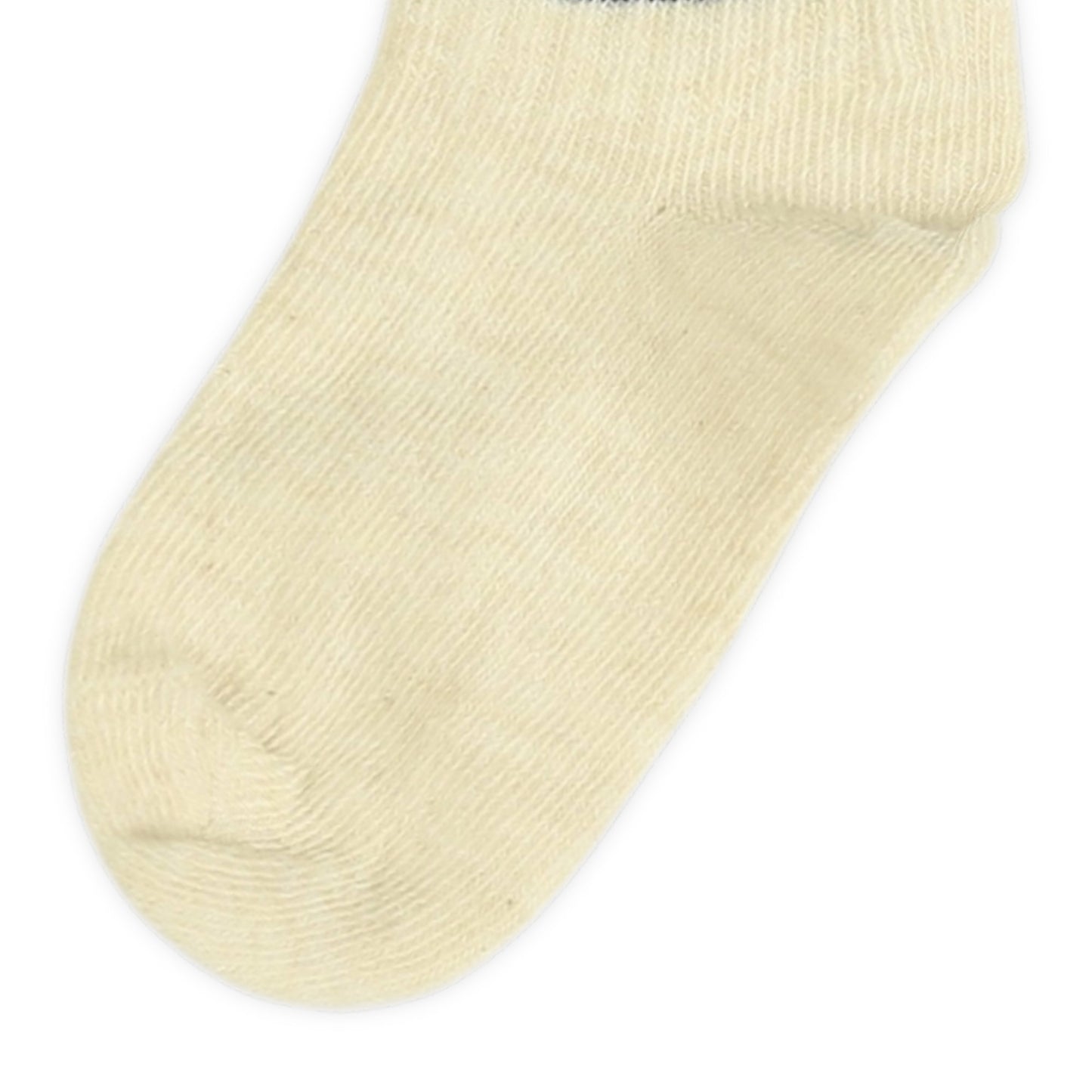 ITALIAN FLAG TRIM WHITE ANKLE BOY SOCKS PK-2